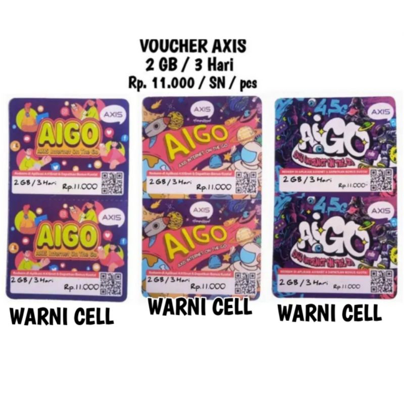 Axis aigo 2Gb / 3 Hari