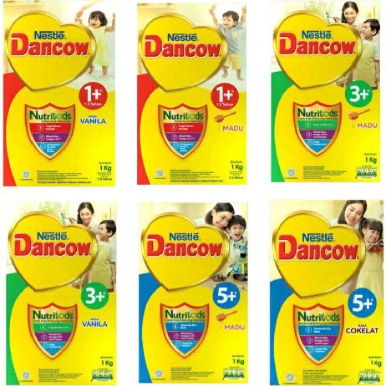 

[COD HI41] DANCOW 1+ 3+ 5+ VANILA MADU COKLAT 1KG Best Produk ￣)～