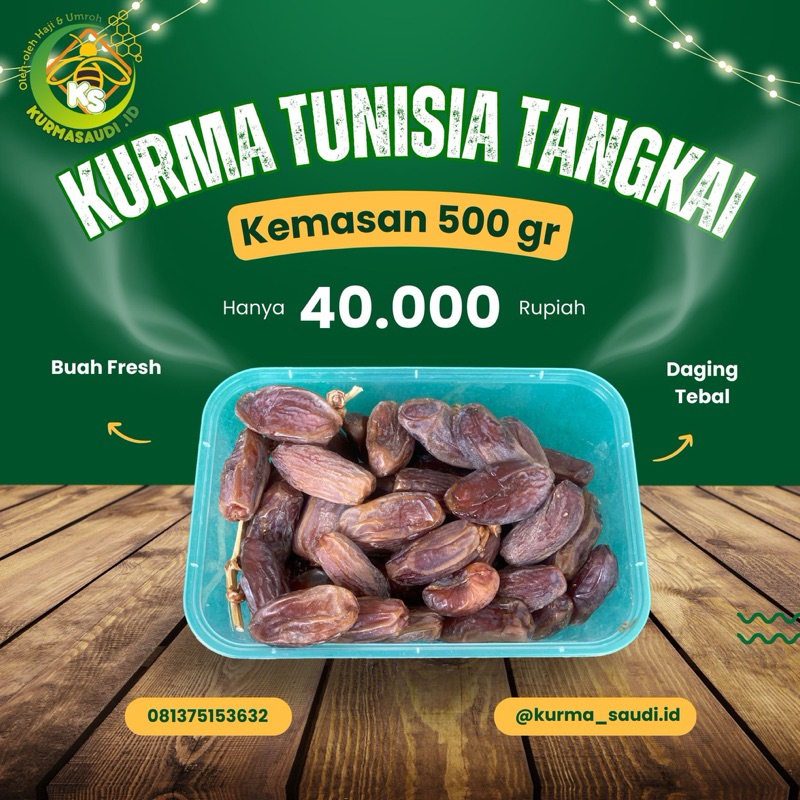 

Kurma Tunisia Tangkai 1 Kg