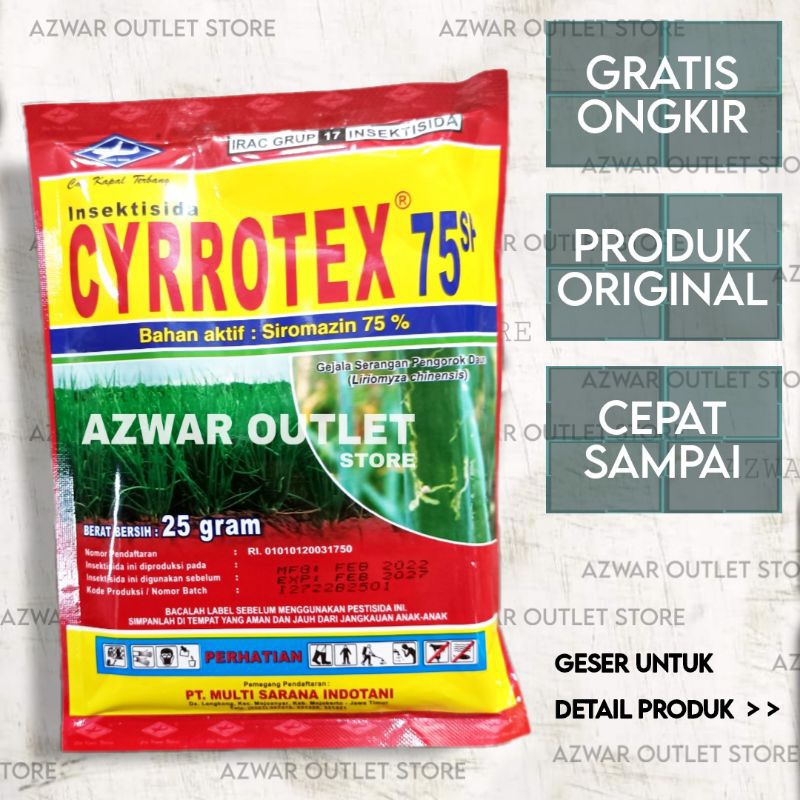 CYRROTEX 75SP original | INSEKTISIDA pembasmi hama