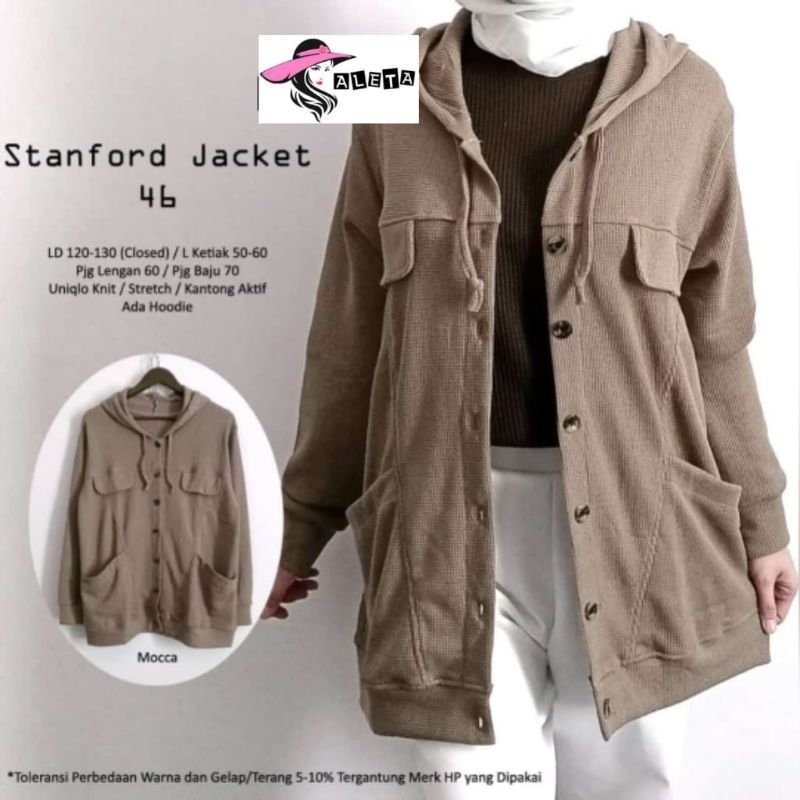 JAKET WANITA JUMBO/STANFORD 46/JAKET WANITA UNIQLO KNIT STREET JUMBO 130 CM FIT XXXL