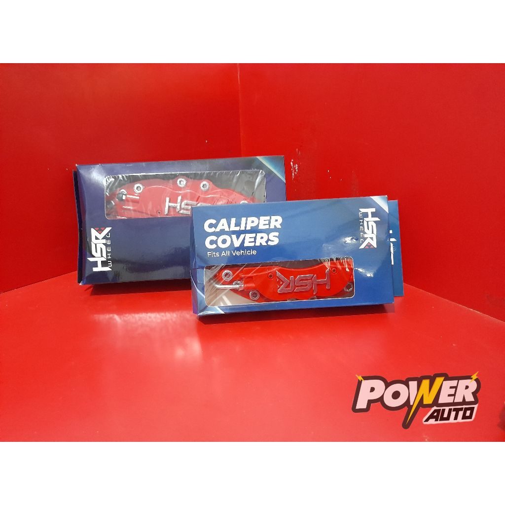 Cover Rem Cakram Mobil merk hsr wheel merah Depan mobil Brio,Jazz dll
