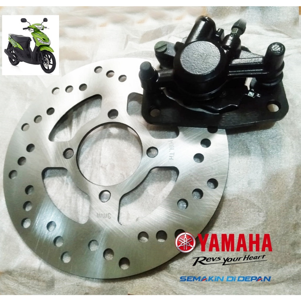 Paket piringan cakram depan+kaliper depan  Mio soul. 2007  2012 Mio Smile 2008-2013