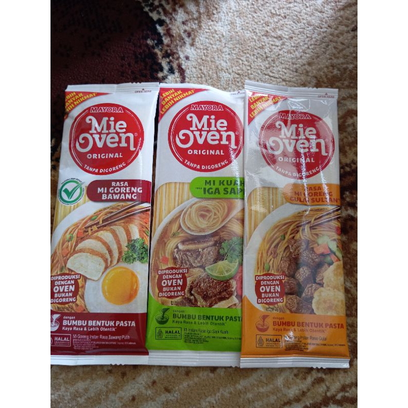 

mayora mie oven original tanpa di goreng bawang gulaii Sultan iga sapi isi 100 dos