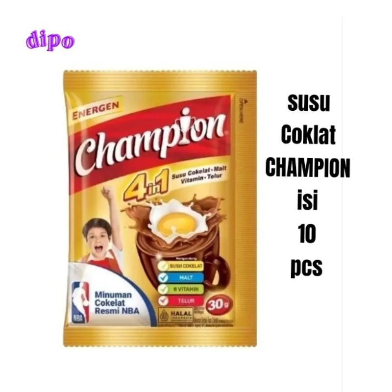 

CHAMPION Susu Cokelat Renceng isi 10 pcs
