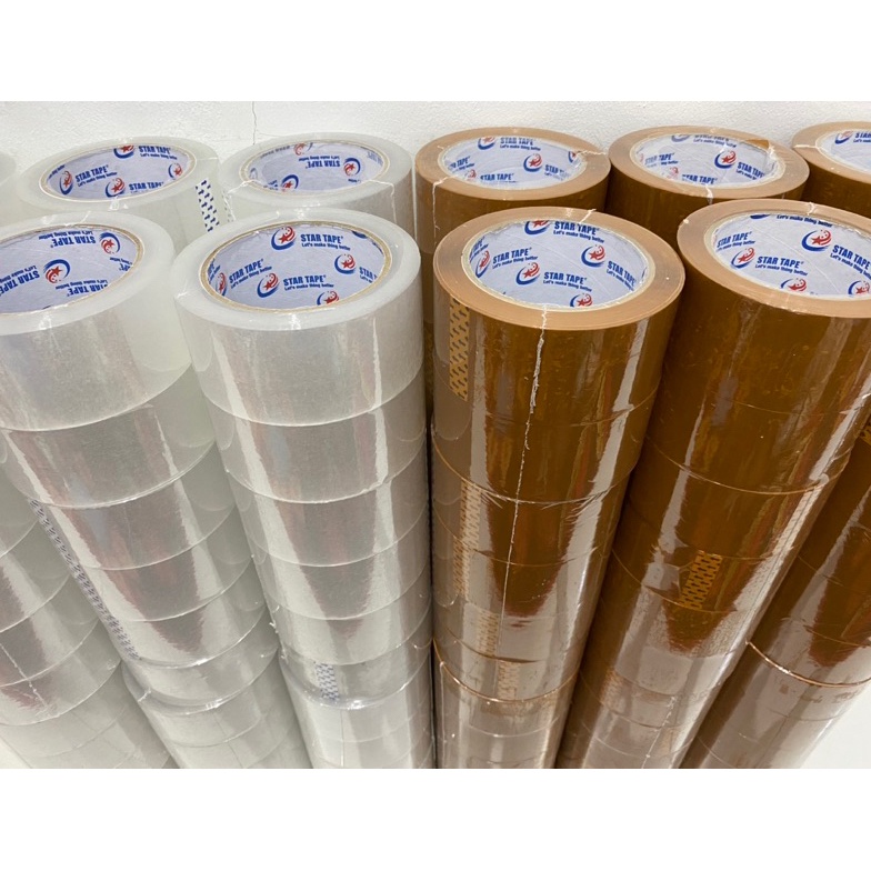 

[COD MH57] LAKBAN ( 6 PCS ) 100 YARD X 45MM (2 INCH) CLEAR ( BENING) & COKLAT LENGKET STAR TAPE KUALITAS TERBAIK MURAH #lakban #isolasi #selotip #tapeperekat #pengikatpelengket #lakbanmurah #lakbanopp #lakbankualitasterbaik #perlengkapankantor wginy