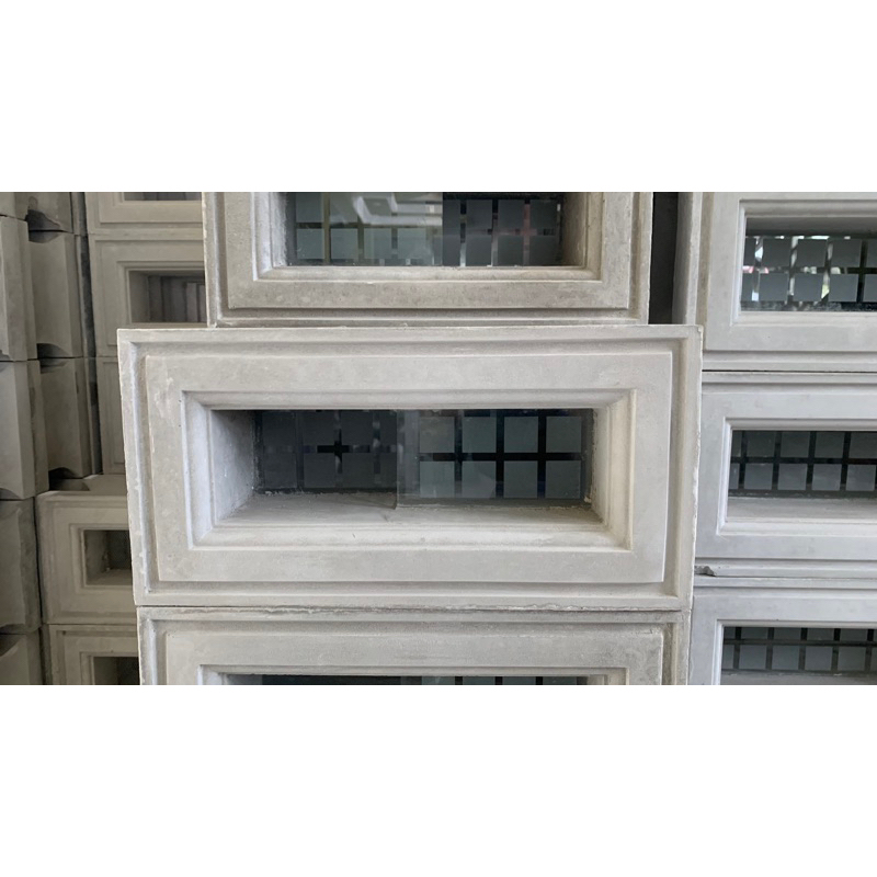 cetakan loster fiber tali air 17x35 zigzag Kaca