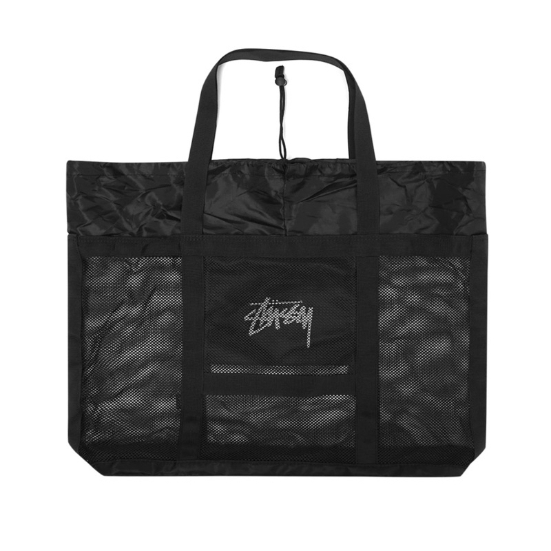 STUSSY TOTE BAG BLACK