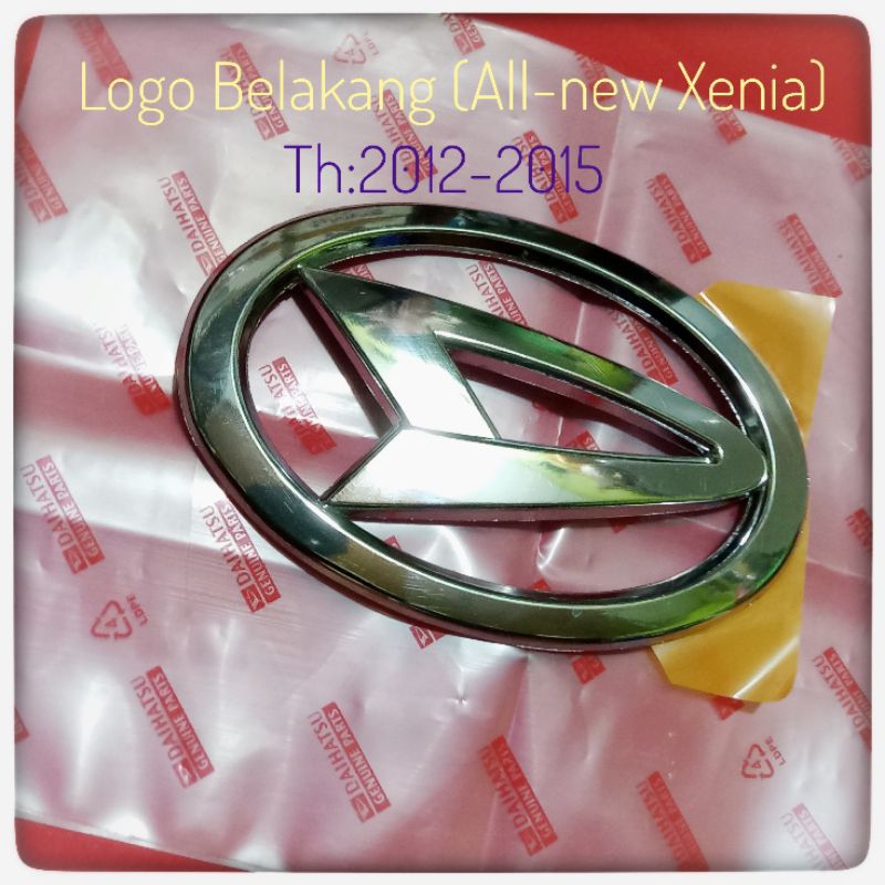 Logo belakang Xenia 2012 2015 Logo Bagasi Xenia All new Logo Xenia 13 cm Logo Daihatsu Xenia Belakan
