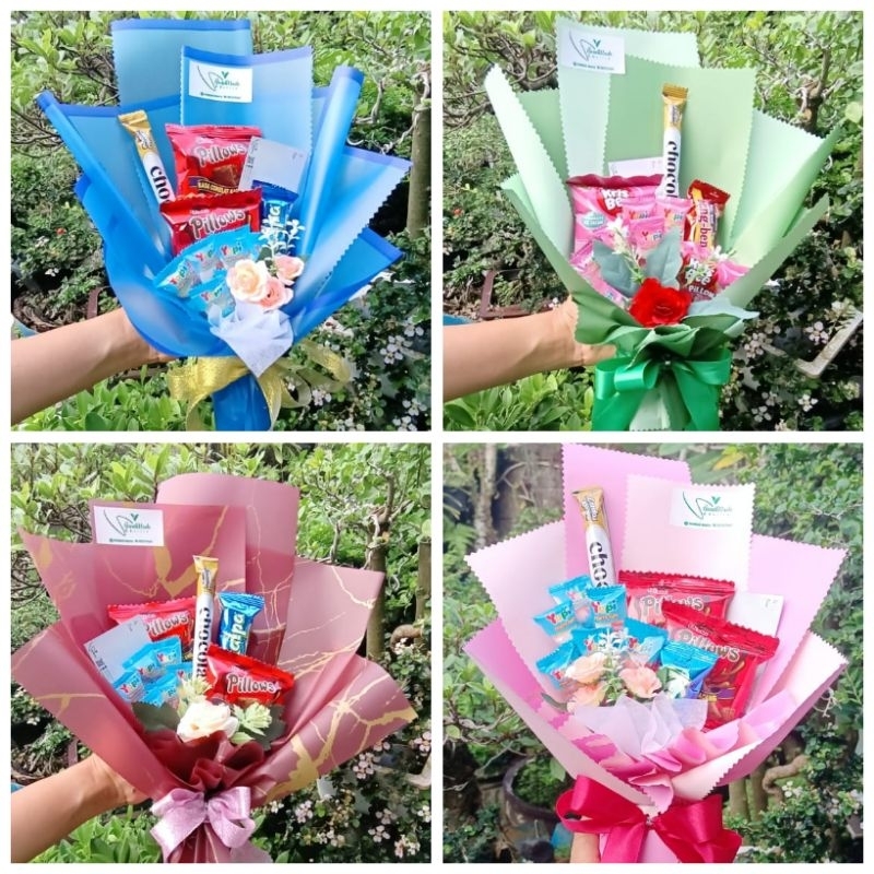 

Snacks Bouquet, Hand Bouquet Snacks, Kado Spesial Hand Bouquet Murah