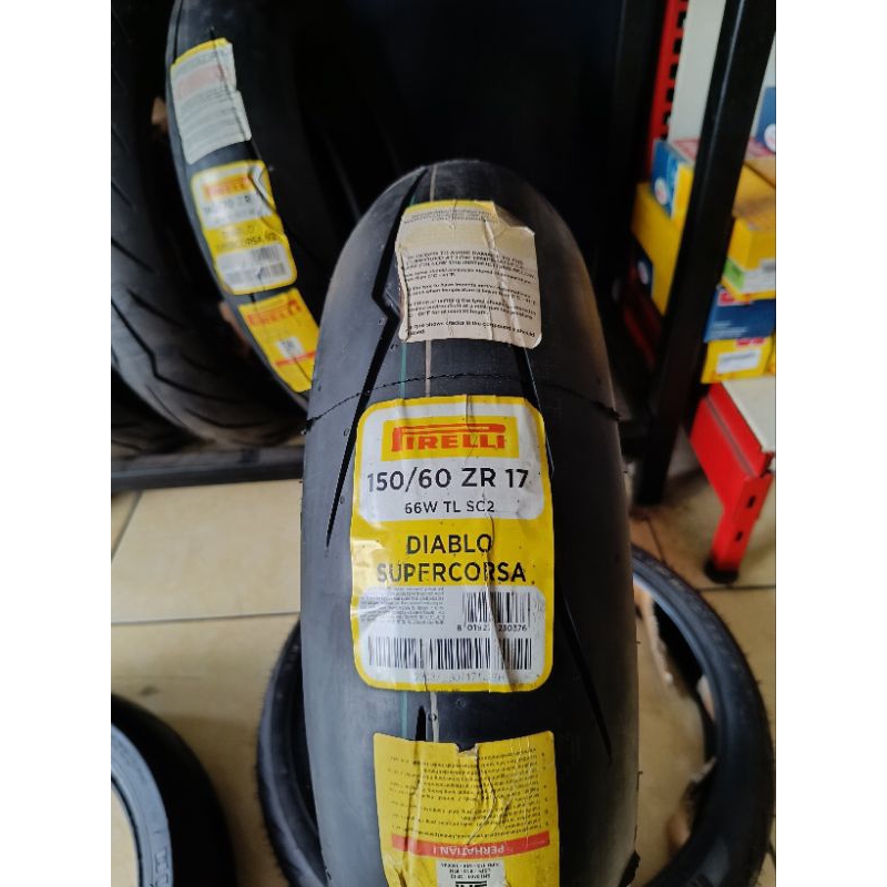 Ban pirelli diablo supercorsa ukuran 150/60-17 softcompoun