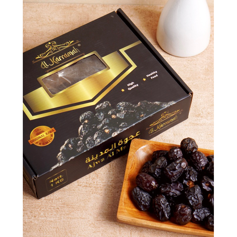 

Kurma Ajwa Al Karramah 1 Kg Original | Al Karramah Dates | Kurma Nabi | Kurma Rosul Original