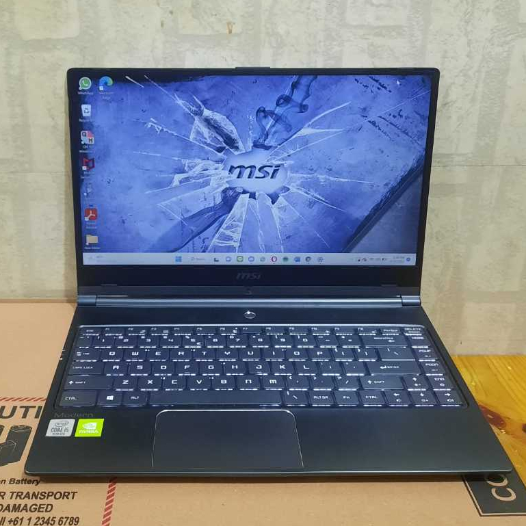 Laptop Design Gaming MSI Modern 14 A10RB Core i5 10210U Slim, NVidia Geforce MX250, Ram 8Gb, SSD 512