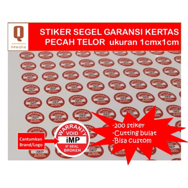 

Cetak Kilat Stiker Khusus Segel 1cmx1cm Bulat Kertas Pecah Telor