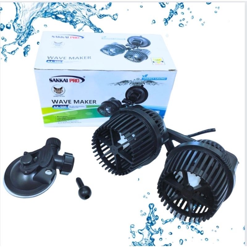 Mesin arus ombak aquarium SAKKAI PRO WAVE MAKER AA 500 Sirkulasi air aquarium kolam