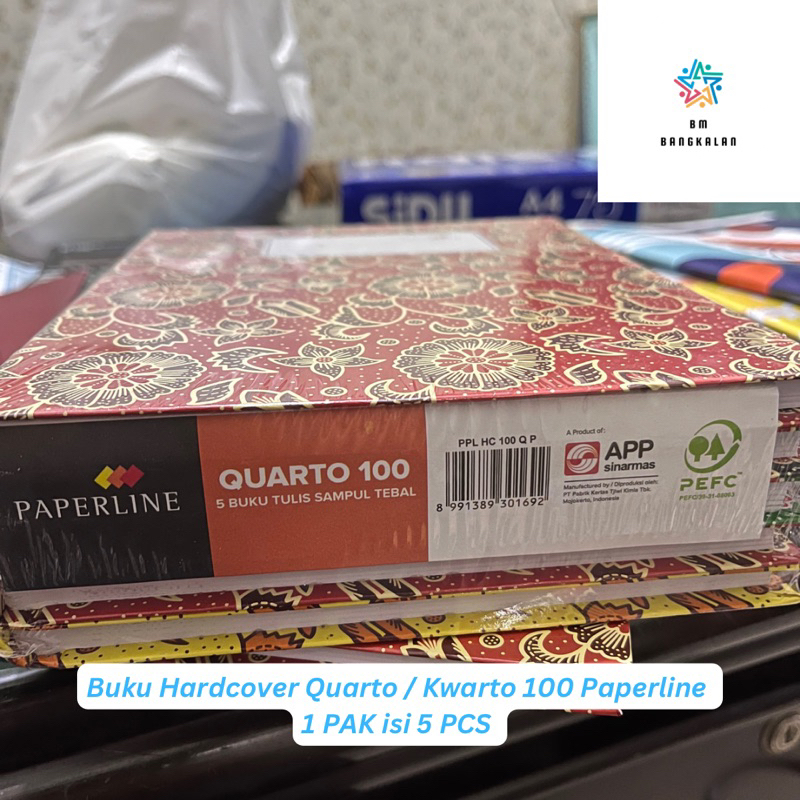 

Buku Hardcover Quarto / Kwarto 100 PAPERLINE