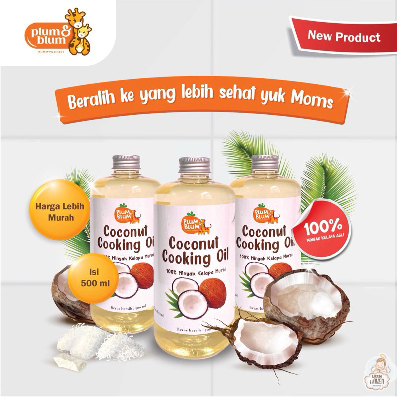 

PLUM & BLUM MINYAK KELAPA COCONUT COOKING OIL 500 Ml