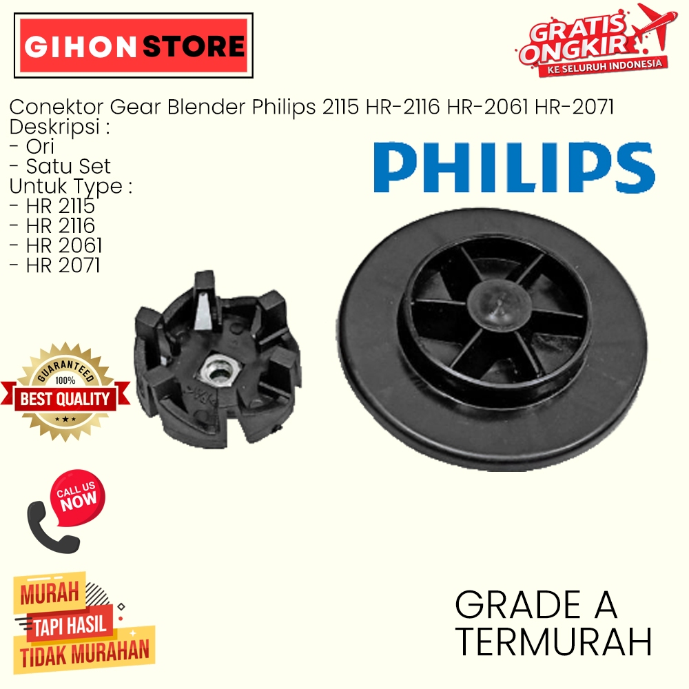 Conektor Gear Blender Philips 2115 HR-2116 HR-2061 HR-2071