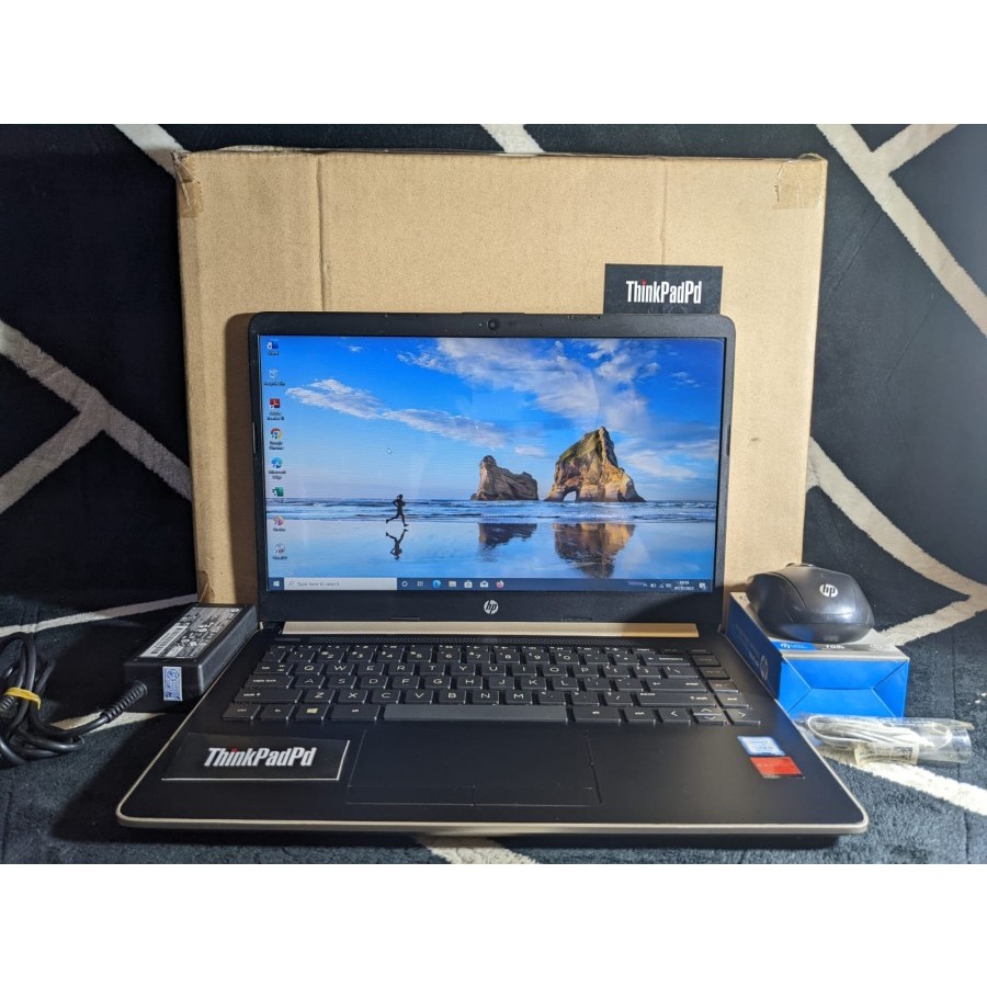 Laptop Gaming Design HP 14s Core i5 8250U Radeon SSD Slim Mulus Murah