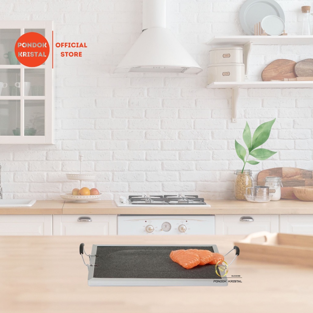 Panggangan Ikan Ayam Batu Bakar Alami Batu Lava