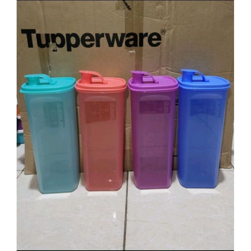 tupperware botol minum slim line 2liter 1pcs