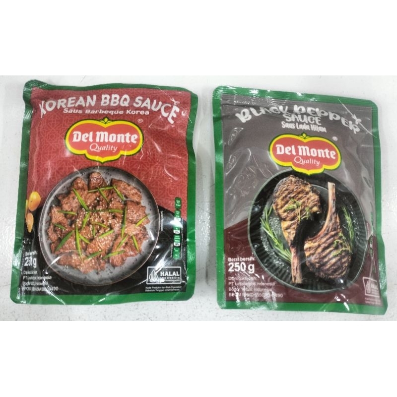 

Delmonte sauce black pepper / Korean BBQ sauce 250g