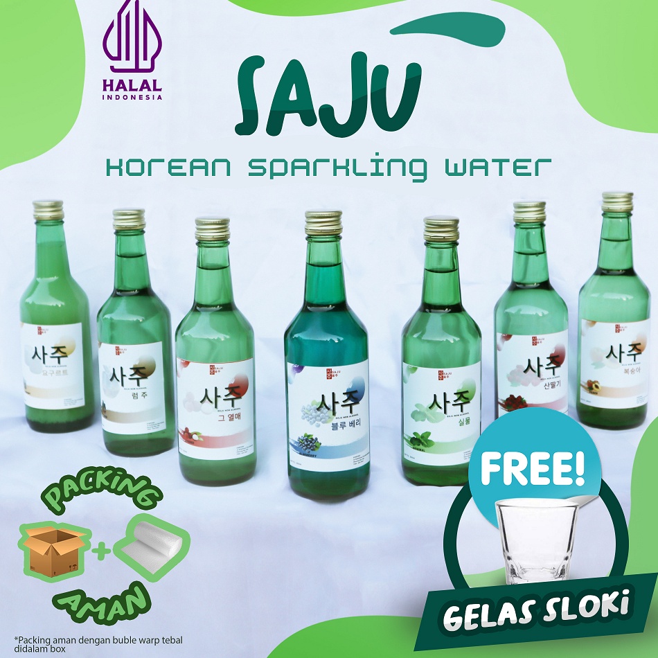 

[CLZ92] SAJU - MINUMAN BERSODA | NON ALKOHOL | HALAL | ALL VARIAN RASA 100% | FREE GELAS SLOKI Terlaris ㄟ)(