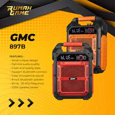 GMC 897B Speaker Bluetooth Portable Super Bass [8 Inch]