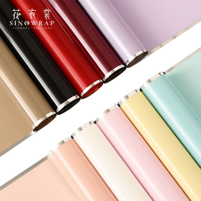 

[20 Lembar] Flower Wrapping Varian List Silver Premium Paper Florist Kertas Buket Bunga Korea Cellophane List Silver Premium Quality [GRADE A]
