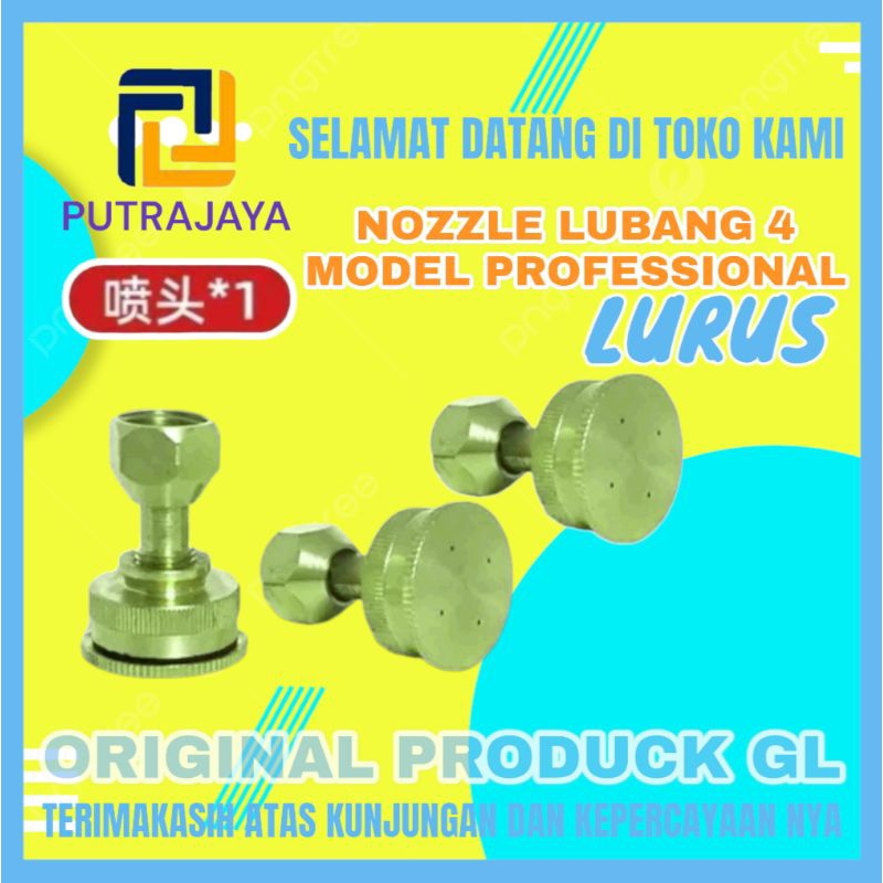 NOZZLE KABUT LUBANG 4 MODEL LURUS GLOBAL