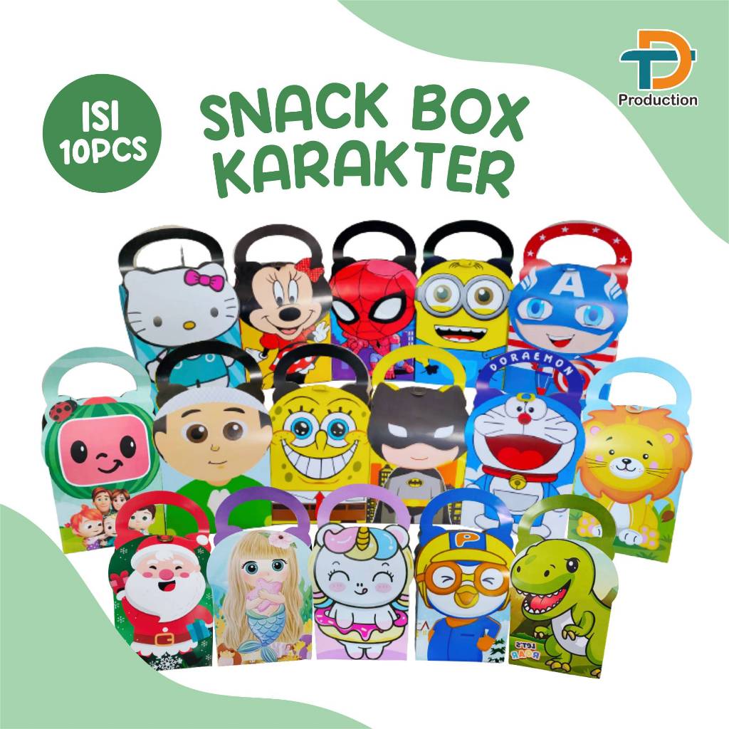 

(isi 10pcs) Tas Ulang Tahun anak anak/ Tas ultah / Tas ulangtahun/ TAS KARAKTER LUCU/ TAS SNACK/ Box ulangtahun/ Snack Box karakter