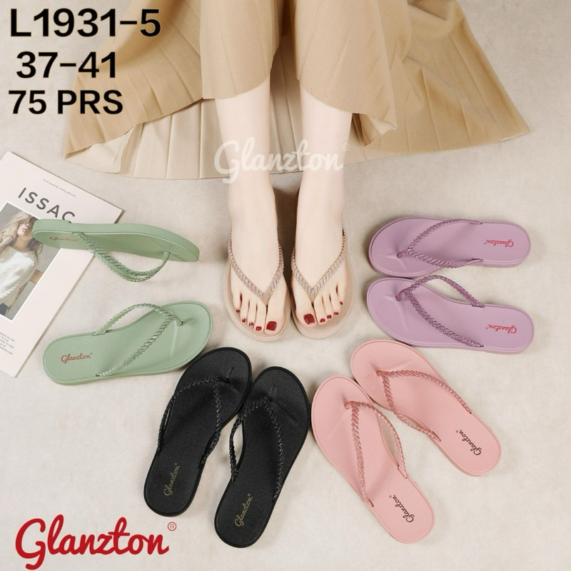 Sandal jepit Glanzton 1931-5 gliter kepang (uk 37-41)