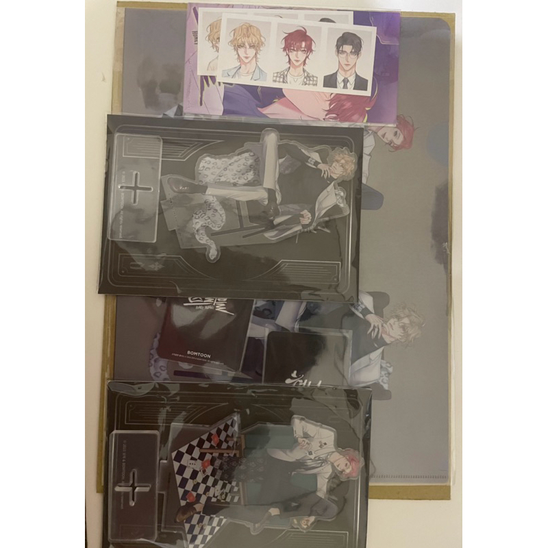 Honey Trouble Jiheon Wooju Standee Clear File CF ID Photo Set Bomtoon Lezhin Jmeeshop Webtoon Manhwa