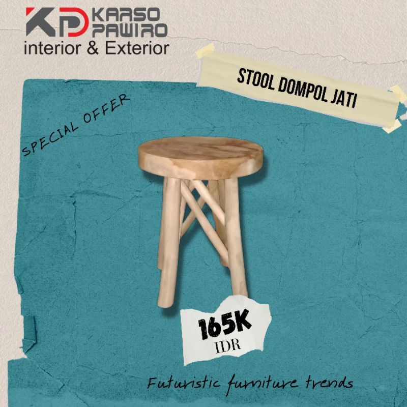 Stool Dompol Jati