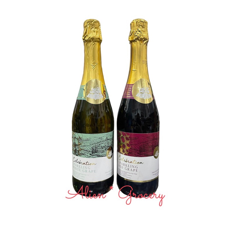 

[♔ D59<] STAR VILLAGE Red White Grape Sparkling Juice Premium 750ml ONLY!!! Weekend