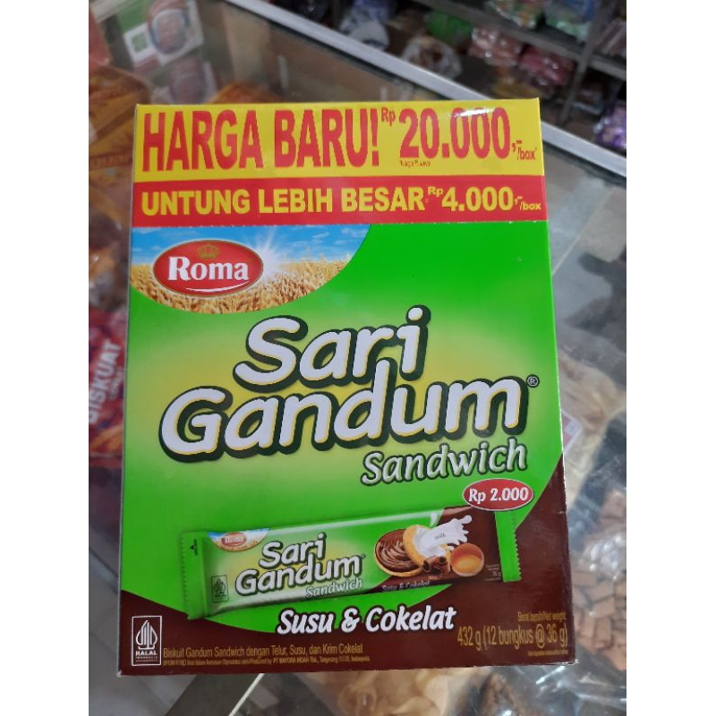 

roma sari gandum box termurah