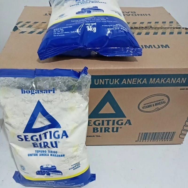 

Terigu Segitiga Biru 1kg, 1 dus (12pcs)