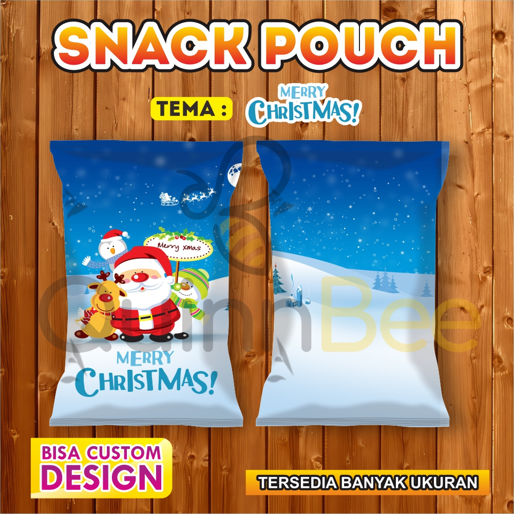 

Snack Pouch Jumbo|Pouch Ultah|Kemasan Snack Ulang Tahun|Birthday Snack Pouch (Gratis Design) - CHRISTMAS - NATAL
