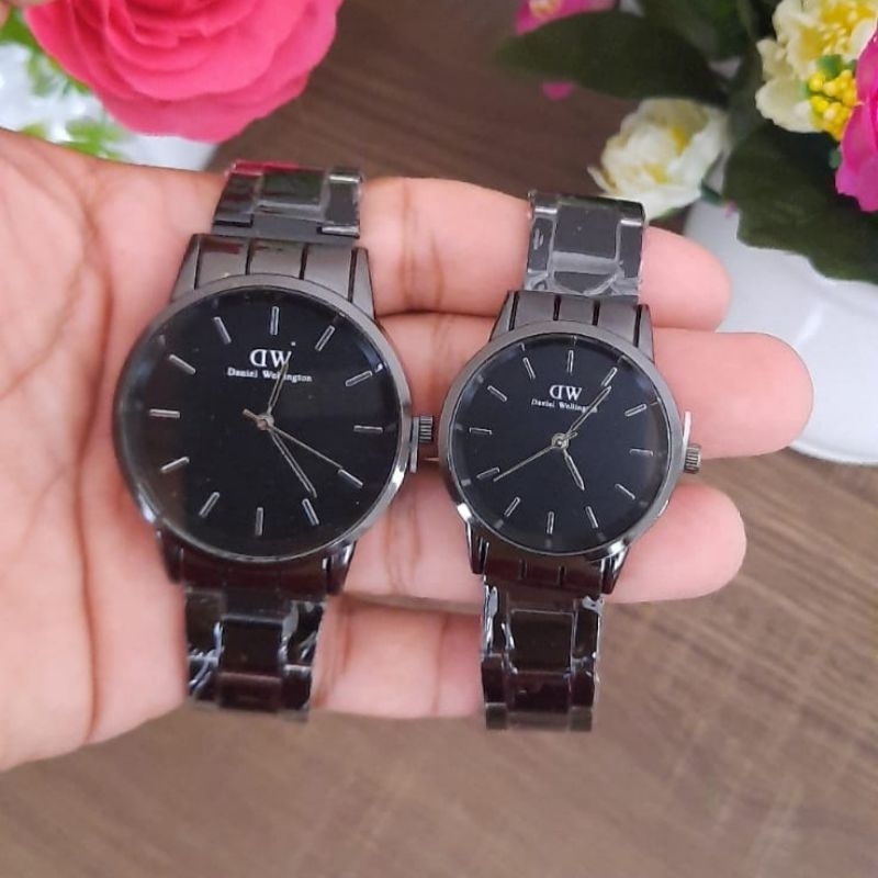 [COD] JAM TANGAN DW RANTAI FREE BOX + BATERAI CADANGAN | Jam Tangan Couple | Jam Tangan Stainless St