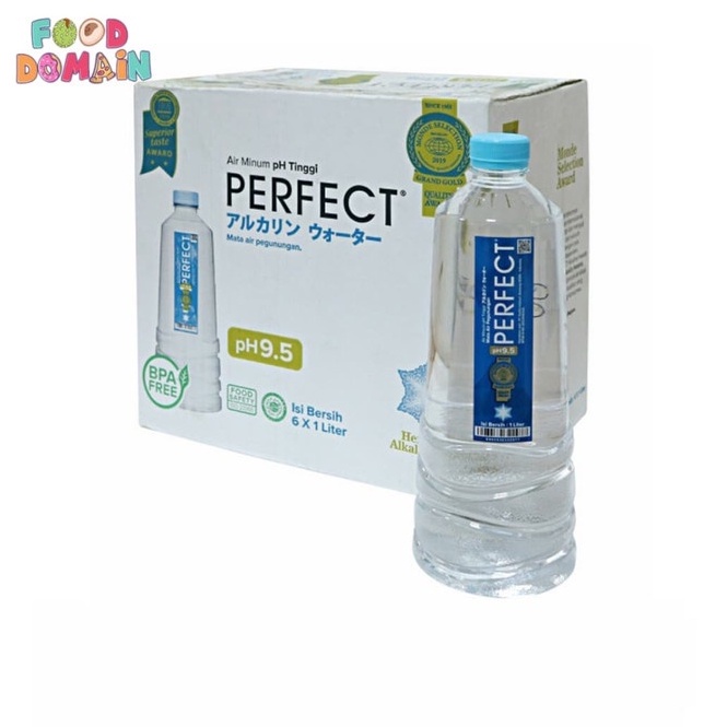 

[♚P72\] Perfect Natural Alkaline Water pH9.5 - 1L - 1 Dus / 6 Raih Diskon