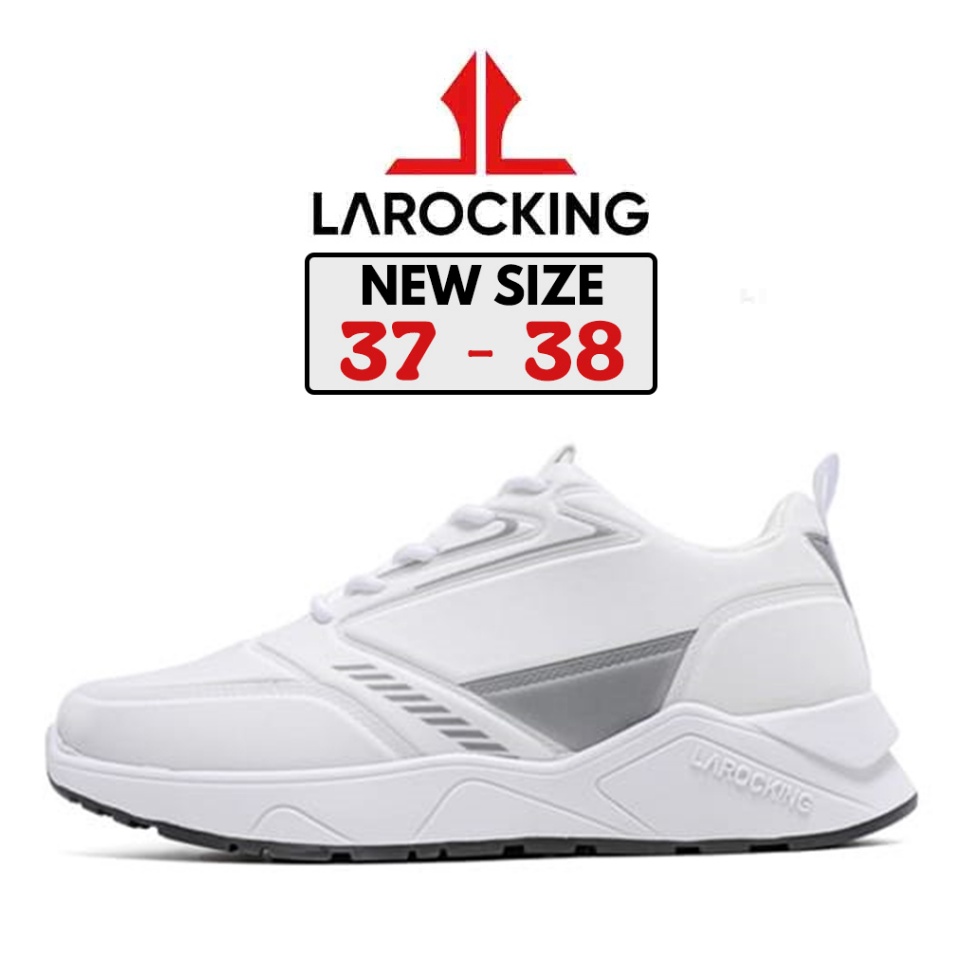 Ready Larocking - Raptor Putih Polos | Sepatu Sneakers Running Gym Shoes ➞✸✿