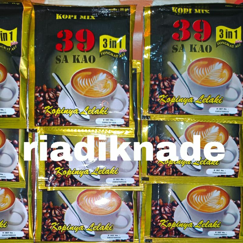 

Kopi mix 39 3in Original Tongkat Ali 5 Sachet