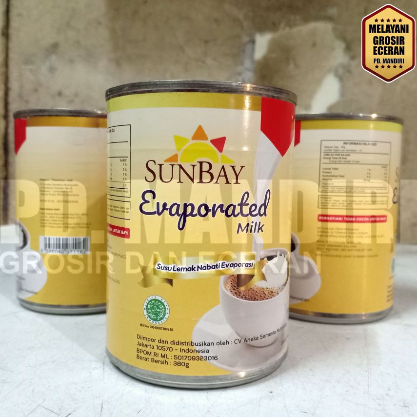 

Sale!! SUNBAY EVAPORATED MILK 380 GR ➝Terbaru