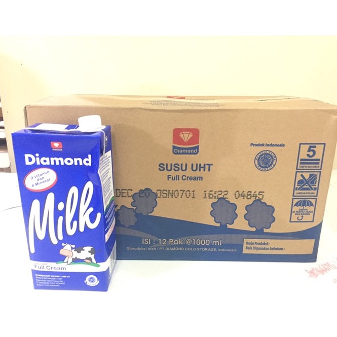 

[PRODUK-BHCVM60] Susu UHT Diamond 1L - KARTONAN GRAB GOJEK Diskon