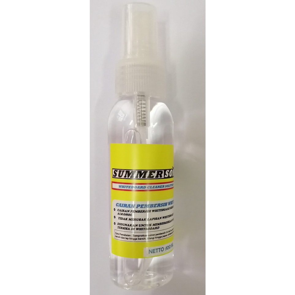 

Ready stock Whiteboard Cleaner Solution - Cairan Pembersih papan tulis putih SUMMERSON 100 ML ➞✧✴