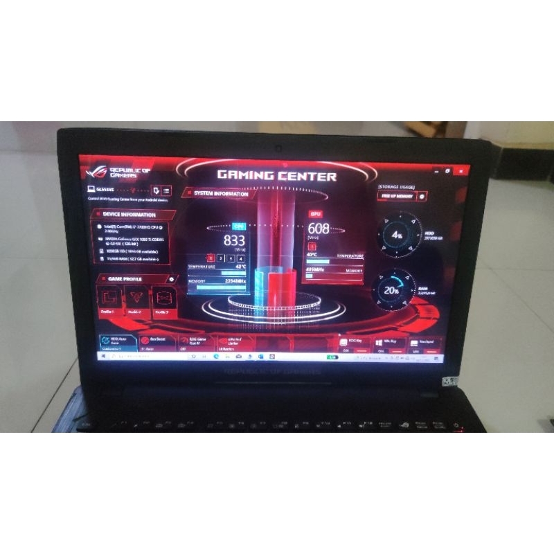ASUS ROG GL553V Core i7 gen7