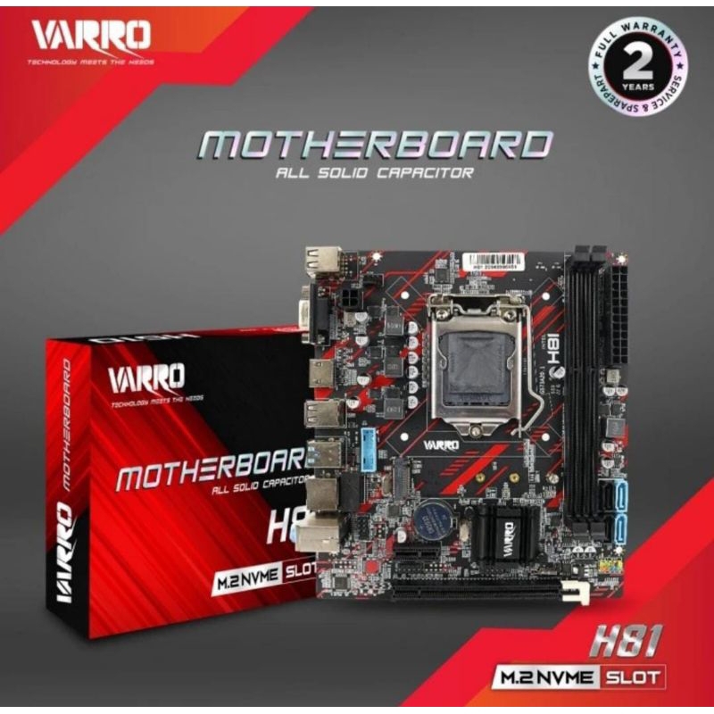 MOTHERBOARD VARRO H81 SOCKET LGA 1150 NVME