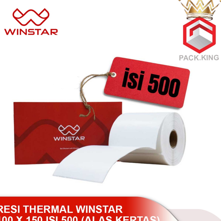 Promo Terbaru Label Stiker Thermal 100x150 mm 10x15cm 500pcs / resi thermal 100x150 isi 500 pcs / label thermal 100x150 ㊜