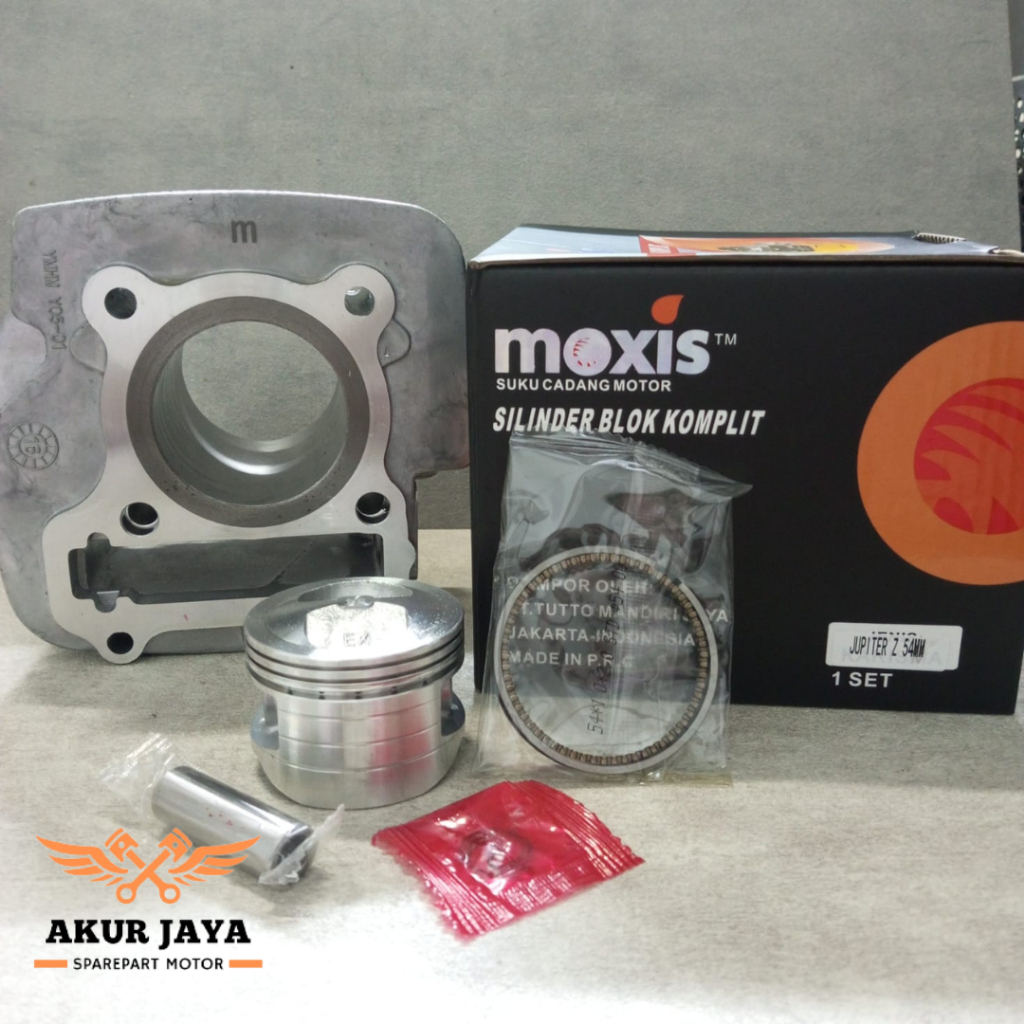 BLOK SEHER KIT ASSY YAMAHA JUPITER Z BORE UP 54 MM BORING MERK MOXIS