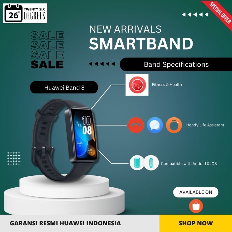 HUAWEI Band 8 Smartband Original Garansi Resmi